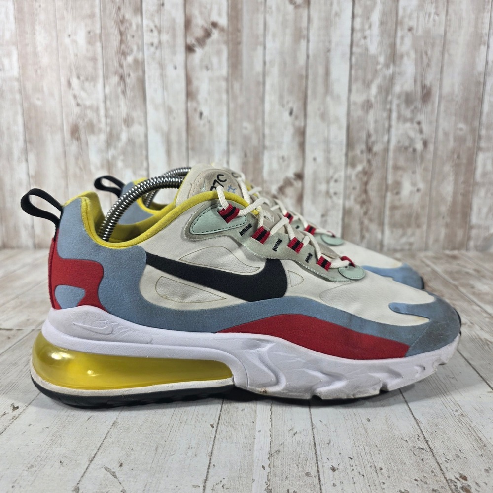 Nike Air Max 270 React Bauhaus Phantom University Gold Red AT6174-002 Womens 10